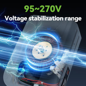 3KVA 5KVA yüksek hassasiyetli tek fazlı otomatik voltaj regülatörü AVR 220V ev aletleri sabitleyici - Product Image 3