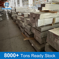 6061T6 T651 Batang Datar Aluminium Padat Paduan Persegi Panjang