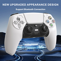 Manette de jeu sans fil multifonction Bt Poignée pour Ps5 Pc Double Vibration 6-Axis Gyro Sensor Motion Controller for PC Game