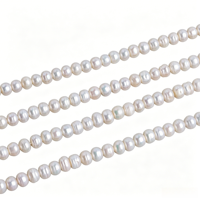 Perles en vrac de culture d'eau douce de qualité A, forme bouton, 6-7 mm, pour la confection de bijoux semi-finis