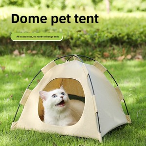 Eco-Friendly Solid Pattern Winter Pet <strong>Tent</strong> Foldable Washable <strong>Small</strong> <strong>Dog</strong> House Indoor Outdoor Quadrate Shape Polyester Fill Carton - Product Image 2
