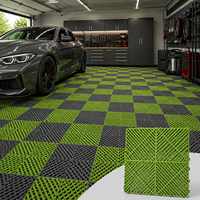 Modulare PP-Verbundbodenplatten Wasserdichter Abnehmbarer Bodenbelag für Garage und Autowaschanlage