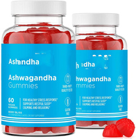 2 gommes k66 en forme de cœur, prix de gros, anti-oxydation Vegan à vitamines ashwaganda