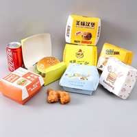 Boîtes d'emballage personnalisées en papier kraft pour aliments, contenants alimentaires, boîtes à clapet pour hot-dogs, hamburgers, emballages pour gâteaux, boîtes à sandwich