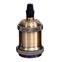 Supports de lampe en céramique rétro vintage et bases douille en aluminium avec style à vis pour la maison, le bureau ou le restaurant