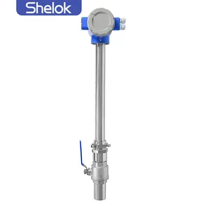 Medidor de fluxo eletromagnético líquido Shelok Ip65 Industrial 4-20Ma Medidor de fluxo eletromagnético