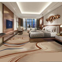 Tapis de luxe moderne personnalisé pour salon, en nylon, design imprimé, tapis mural, tapis de chambre d'hôtel pour hôtel 5 étoiles