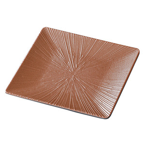 Service de vaisselle carré brun en mélamine Xiang Yuan Mei pour restaurants et hôtels - Product Image 5