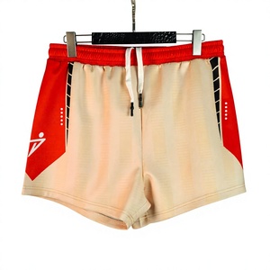 เสื้อรักบี้แบบสั่งทำพิเศษ PUFFIN SPORTS พร้อมกางเกงขาสั้นสำหรับผู้ชาย แขนสั้น ระบายเหงื่อได้ดี ผลิตจากโพลีเอสเตอร์ 100% ดีไซน์สีตัดกัน - Product Image 6