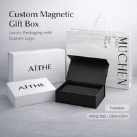 Boîtes d'emballage pliables et repliables, logo personnalisé, boîte cadeau rigide magnétique blanc cassé, boîte d'emballage de luxe pour vêtements