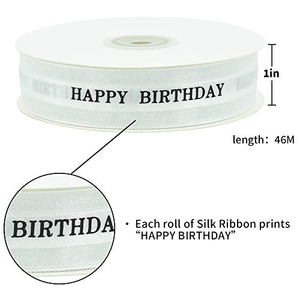 Wholesale Custom Halloween Print Thank You Decorative <b>Ribbon</b> Logo Woven Grosgrain Character Coral Satin Sateen <b>Ribbon</b> - Product Image 3