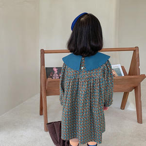 Vestido de Niña, Nuevo Vestido de Princesa Encantador, Primavera Otoño, Cuello Solapa, Manga Larga, Vestido para Niñas - Product Image 6