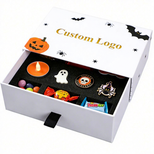 Offre Spéciale : Coffret Cadeau Halloween Personnalisé avec Logo pour Enfants, Emballage en Papier, Boîte Créative pour Bonbons avec Insert en Mousse - Product Image 1