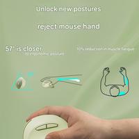 Kepribadian Q7 Mouse nirkabel BT vertikal mode ganda senyap untuk tangan kecil dan Mouse Laptop