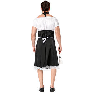 Européen Américain pour <span class=keywords><strong>Amazon</strong></span> Source Halloween Robes Décoratives Nouveau Noir Blanc Robe de Maid Butler Jeu de Rôle TV Film - Product Image 3