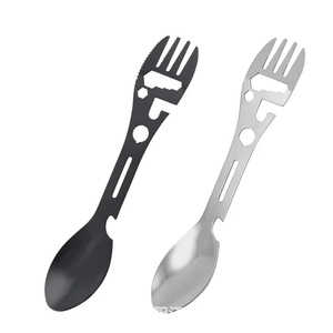 Cuchillo Silbato Multifuncional al por Mayor para Supervivencia al Aire Libre, Camping, Cuchara, Llave de Cocina, Abrebotellas, Ligero y Versátil - Product Image 2