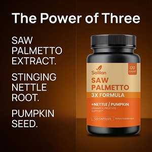 Solilan OEM 120 Capsules <strong>Saw</strong> <strong>Palmetto</strong> Extract Capsule Prostate Support <strong>Supplement</strong> For Men's Health - Product Image 6