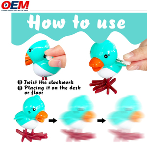 <span class=keywords><strong>Jouet</strong></span> <span class=keywords><strong>mécanique</strong></span> <span class=keywords><strong>à</strong></span> <span class=keywords><strong>remonter</strong></span> personnalisé en forme d'animal de dessin animé (canard, oiseau, abeille, dinosaure) pour enfants, en plastique, éducatif - Product Image 4
