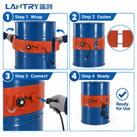 LANCHUANG Veste chauffante en gel de silice antidéflagrante personnalisée avec garantie d'un an pour fûts chimiques et réservoirs de process