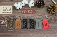 Mineti – Cadeau personnalisé pour témoin de mariage, en acier inoxydable écologique, gravé au laser, design simple et rectangulaire, en similicuir