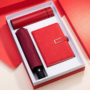 Rosso 7 In 1 Kit articoli da <span class=keywords><strong>regalo</strong></span> penna creativa Usb tazza ombrello Power Bank altoparlante taccuini regali per insegnanti/ - Product Image 6