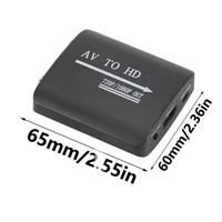 Convertisseurs et répartiteurs vidéo AV vers HDMI prenant en charge 720p 1080p pour PS1/PS2/PS3, Xbox 360, WII/N64/SNES/STB/VHS/VCR/Lecteurs DVD Blu-Ray