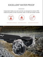 Mountainboard en stock aux États-Unis, moteur à double courroie 1650W*2, avec longboard tout-terrain, planche à roulettes électrique Jking