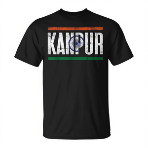 Camiseta Promocional de Kanpur, India, con la Bandera y los Colores de la India - Product Image 2