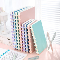 Cuaderno/Diario Práctico con Cubierta de PP de Espuma Engrosada, Hojas Sueltas, Impresión Digital, Diseño DIY 'Mushroom Hole' y 'Mini Card Game PhotoBuckle'