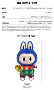 Autentico Labubu POPMART <span class=keywords><strong>The</strong></span> MONSTERS FIIFA Serie Catch <span class=keywords><strong>the</strong></span> Win Bambola in Vinile Peluche Carino da Collezione Giocattolo di Calcio in Peluche Regalo per i Fan - Product Image 6