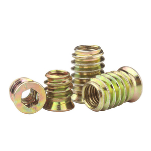 Tuercas hexagonales avellanadas con inserción de zinc de color de fábrica Bibo Yaente con roscas internas y externas - Fijaciones integradas - Product Image 1