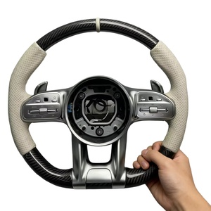 Volant sport en carbone pour Mercedes Benz Classe A, <span class=keywords><strong>C</strong></span>, E, <span class=keywords><strong>AMG</strong></span> W166, W176, W204, W205, W213, W463, GLC, Série <span class=keywords><strong>300</strong></span> - Vente Flash - Product Image 5