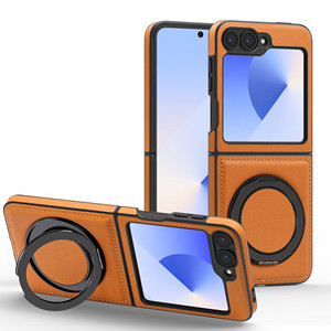 Haute qualité 360 support de support magnétique rotatif PU étuis de téléphone portable antichoc pour Samsung Galaxy <span class=keywords><strong>Z</strong></span> <span class=keywords><strong>Flip</strong></span> 3 <span class=keywords><strong>4</strong></span> 5 6 étui - Product Image 1