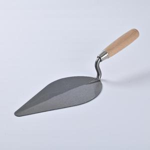 Truelle à Briques Monobloc en Acier Carbone Pointue, Économique et de Qualité Supérieure, avec Manche Ergonomique en Bois, Garantie 1 An pour les Ouvriers du Bâtiment - Product Image 1