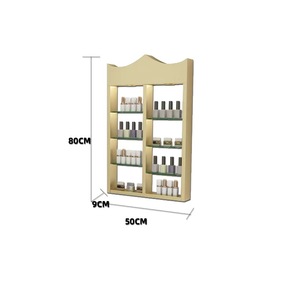 <b>Wall</b>-Mounted Plastic <b>Nail</b> Polish Display Rack for Professional Salon <b>Nail</b> Art DIY Storage and Display - Product Image 6