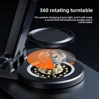 Support de téléphone rotatif à 360° en aluminium de luxe, support de tablette réglable pour bureau, support mobile universel pliable pour bureau