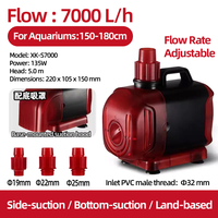 Pompe à eau d'aquarium submersible à fréquence fixe ultra-silencieuse à faible aspiration pour les aquariums domestiques et de bureau