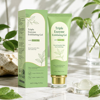 Gel exfoliant éclaircissant au thé vert 100g, hydratant pour le visage et gommage exfoliant pour tous types de peau