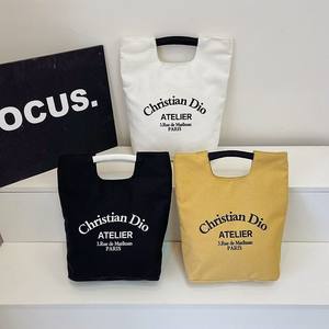 Bolsa de tela casual al por mayor, tipo tote, para llevar a mano, con diseño artístico, para maquillaje, para mamá, para almuerzo de estudiante, o para cubo de agua. - Product Image 1