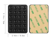 Supporto per telefono senza fori: 24 ventose quadrate in silicone, multifunzionale, universale, ispessito e antiscivolo - Product Image 2