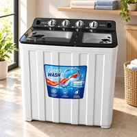 Lave-linge semi-automatique à double cuve 10KG 15KG 20KG à chargement par le haut avec essoreuse 220V 50Hz, vente chaude en Afrique, OEM
