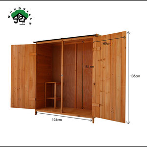 Easily Assembled Waterproof Big Outdoor Large Wood Storage Shed