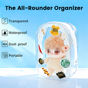 10cm PVC không thấm nước dây kéo búp bê hiển thị túi Nhật Bản phim hoạt hình sưu tập bảo vệ trường hợp mini mù hộp Thực Hiện Di động rõ ràng - Product Image 2