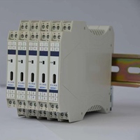 Current Voltage Signal Isolator Grey ABS IP55 Din Rail Mounting Enclosure Industrial Analog Transmitter