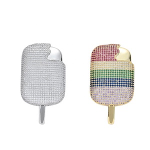 TOP HIP HOP donna Bling <span class=keywords><strong>Rock</strong></span> collana ciondolo soprannaturale gelato Bling lustre giovane ragazza collane con ciondolo multistrato - Product Image 4