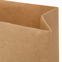 Sac en papier kraft brun plat pour boulangerie, emballage pour pain, sandwichs, aliments, sacs en papier kraft pour épicerie, sacs en papier pour boulangerie avec logo personnalisé