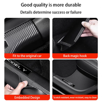Protections de seuil de porte avant et arrière pour Tesla Model Y Juniper 2025 – Plaques de protection intérieures en ABS, garnitures anti-salissures, pédale de bienvenue
