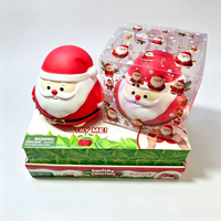 Jouet Squishy Père Noël à Remontée Lente, Cadeau de Noël pour Enfants, Remplissage de Chaussette, Faveur de Fête