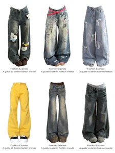 Jeans Cargo Estivi di <span class=keywords><strong>Alta</strong></span> Qualità per Donna, Stile Hip Hop Vintage, Casual, <span class=keywords><strong>a</strong></span> <span class=keywords><strong>Vita</strong></span> <span class=keywords><strong>Alta</strong></span> con Bottoni e Rivetti - Product Image 5