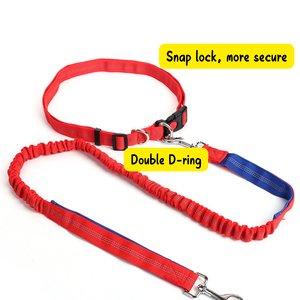 Coleira Elástica para Cães Fixada na Cintura com Liberação Rápida em Nylon, Coleira para Cães Sem Mãos com Corda Bungee - Product Image 3